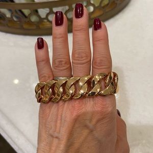 Rose gold chain link bracelet